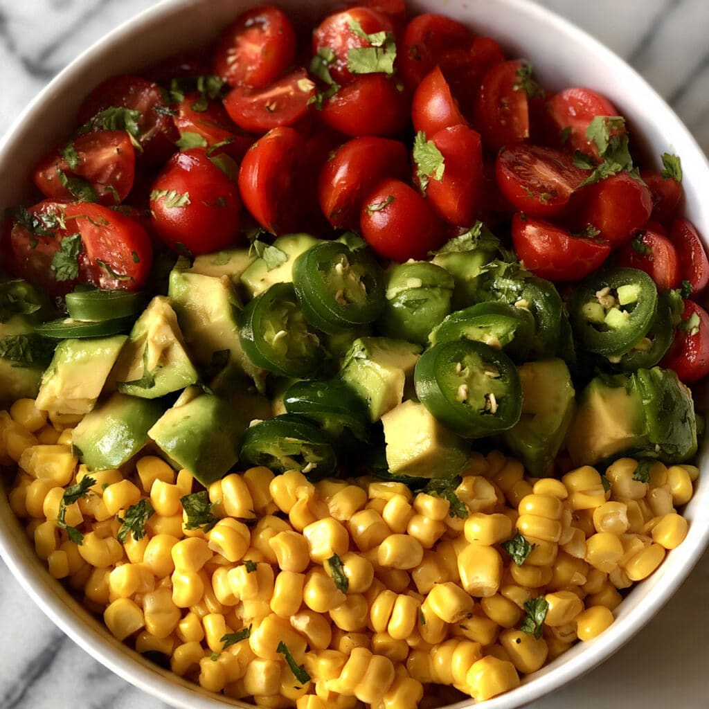 Summer Corn Salad with Avocado Recipe