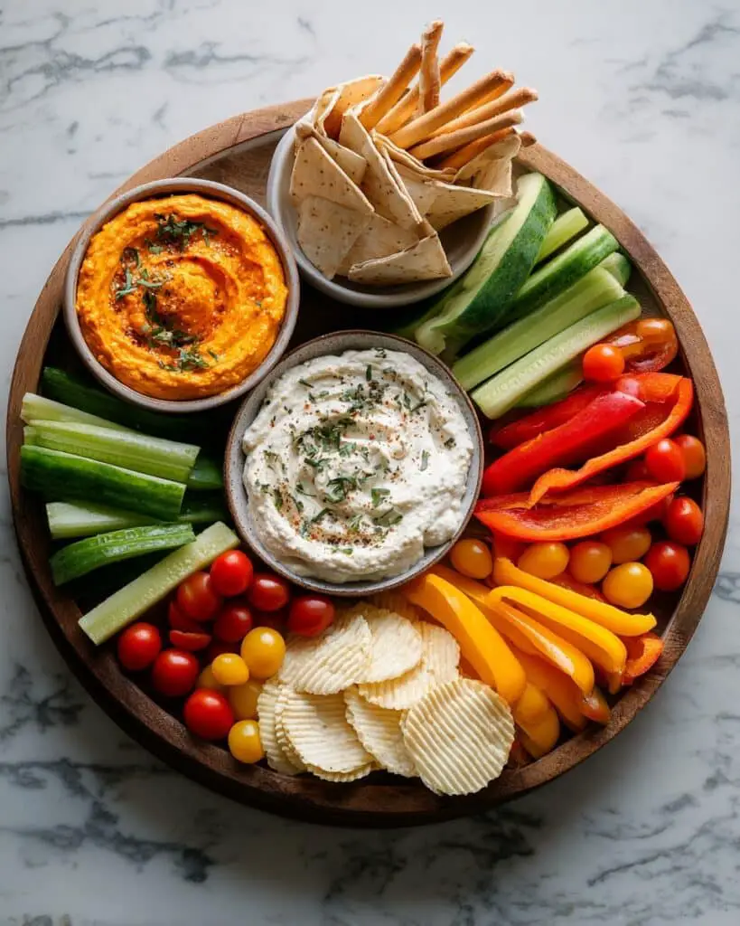 Hummus Veggie Board Feast Recipe