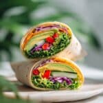 Creamy Avocado Veggie Wraps Recipe