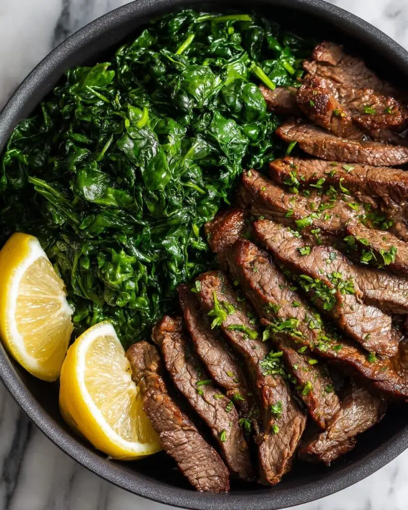 Grilled Steak and Spinach Salad Recipe