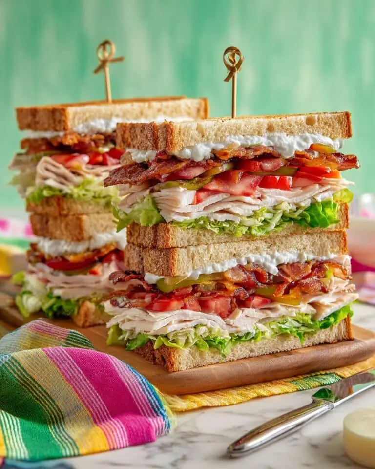 Big Turkey Club Sandwiches Recipe