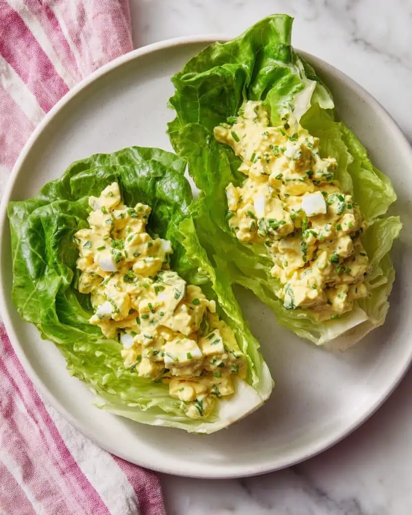 Egg Salad Lettuce Boats Recipe