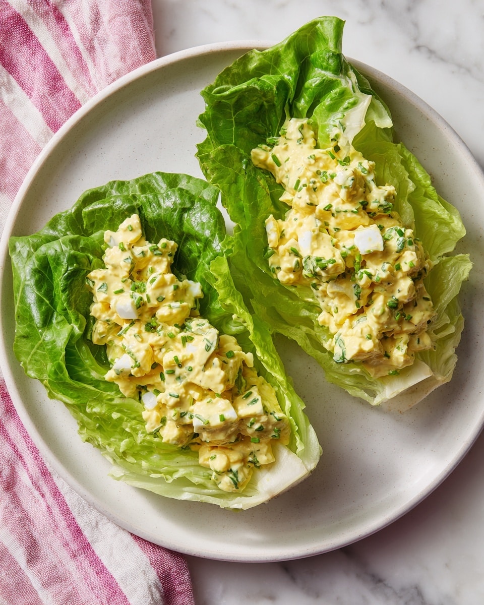 Egg Salad Lettuce Boats Recipe