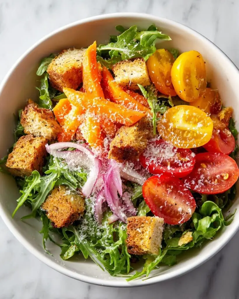 Sweet Pepper Panzanella Salad Recipe