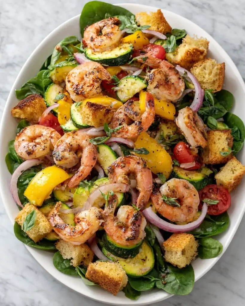 Sticky Barbecued Prawn Salad Recipe
