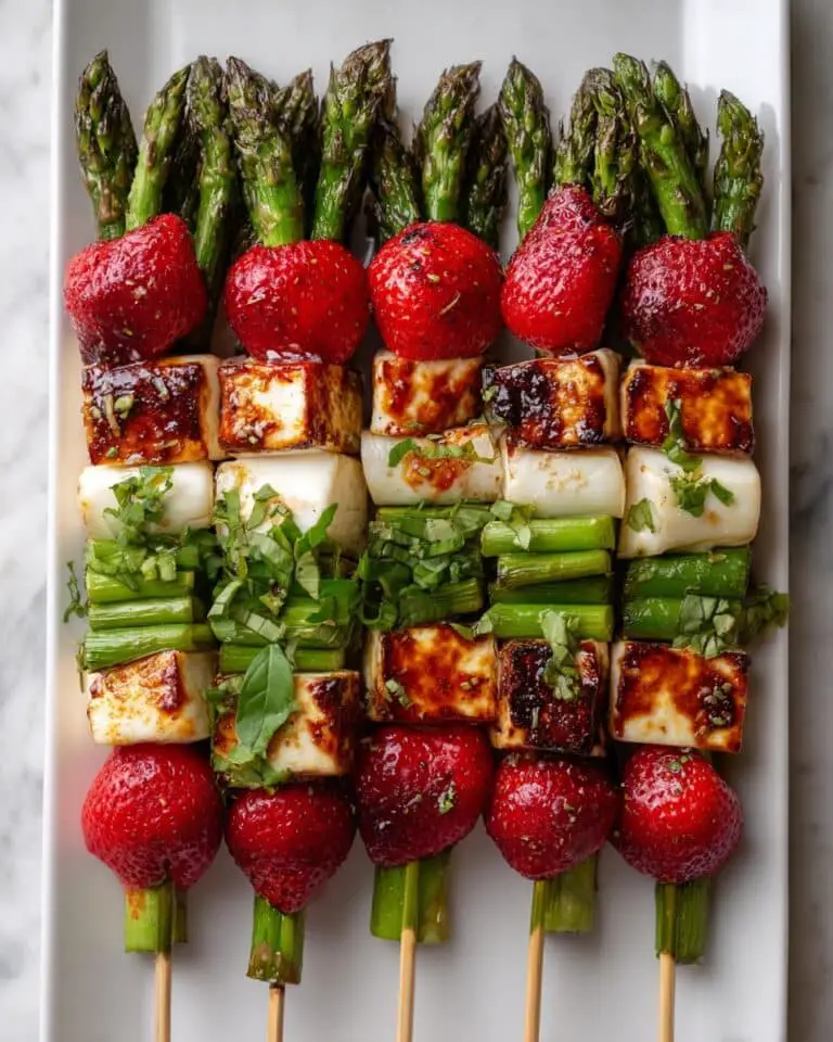 Halloumi & Strawberry Skewers Recipe