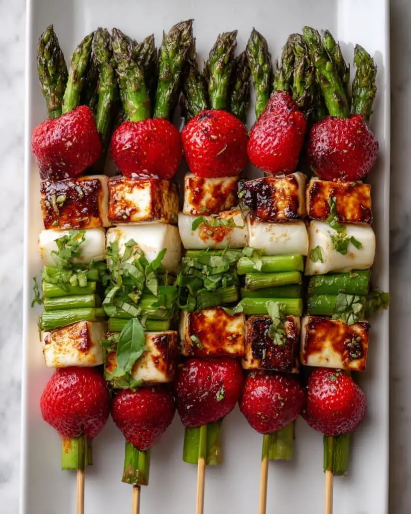 Halloumi & Strawberry Skewers Recipe