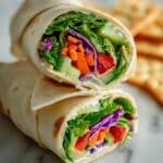 Rainbow Salad Wrap Recipe