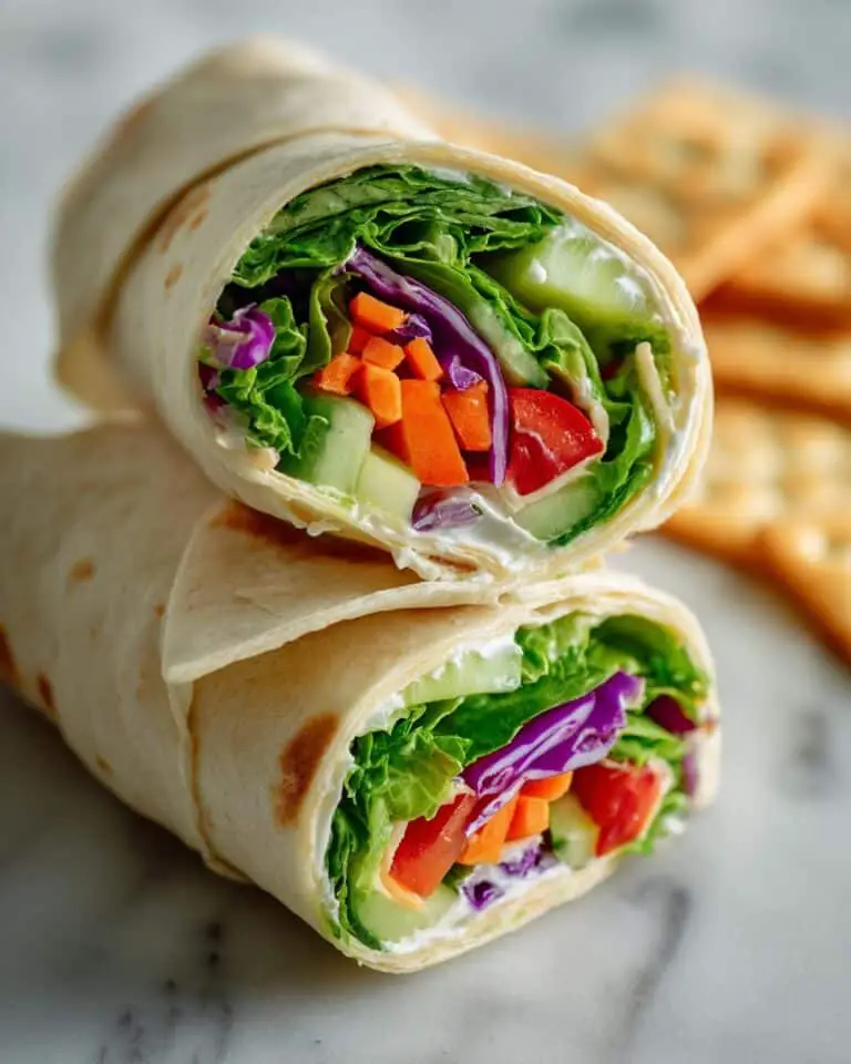 Rainbow Salad Wrap Recipe
