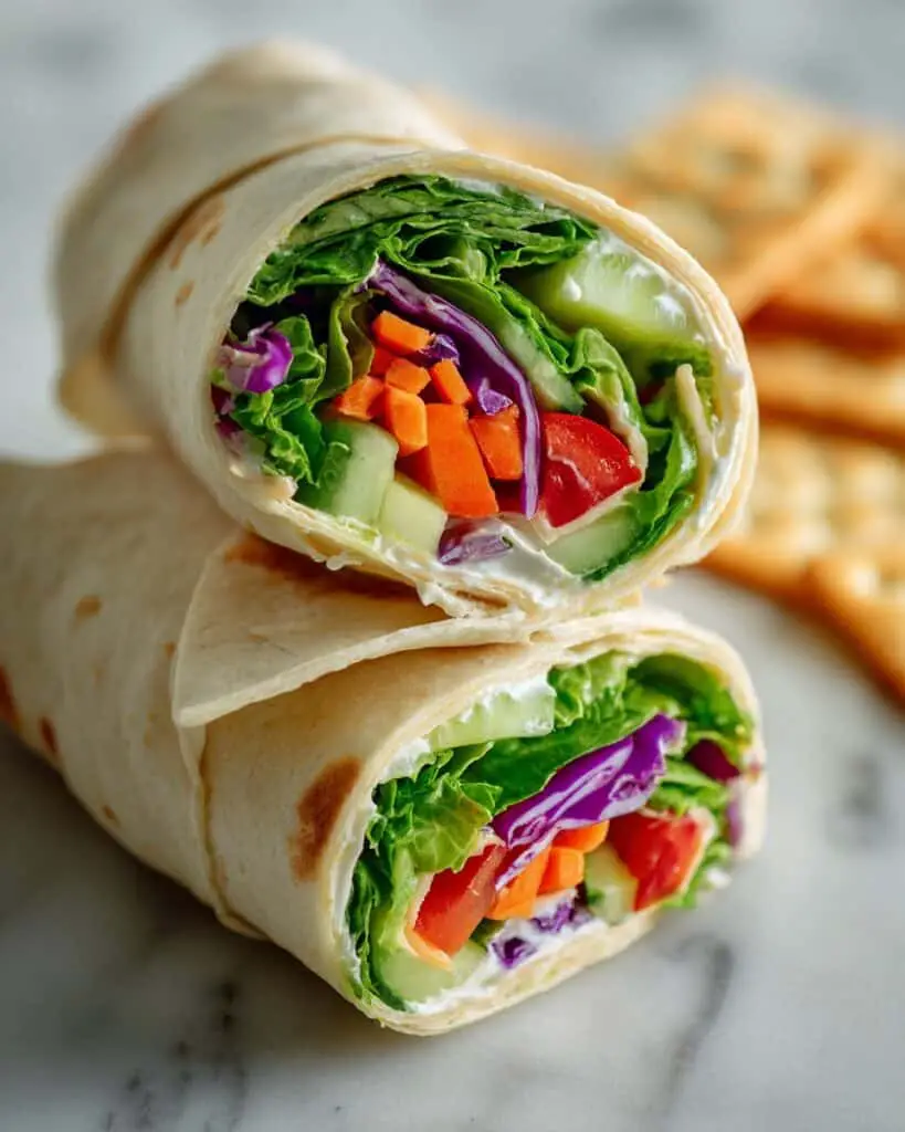 Rainbow Salad Wrap Recipe