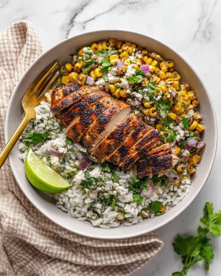 Street Corn Chicken Rice Bowls Recipe