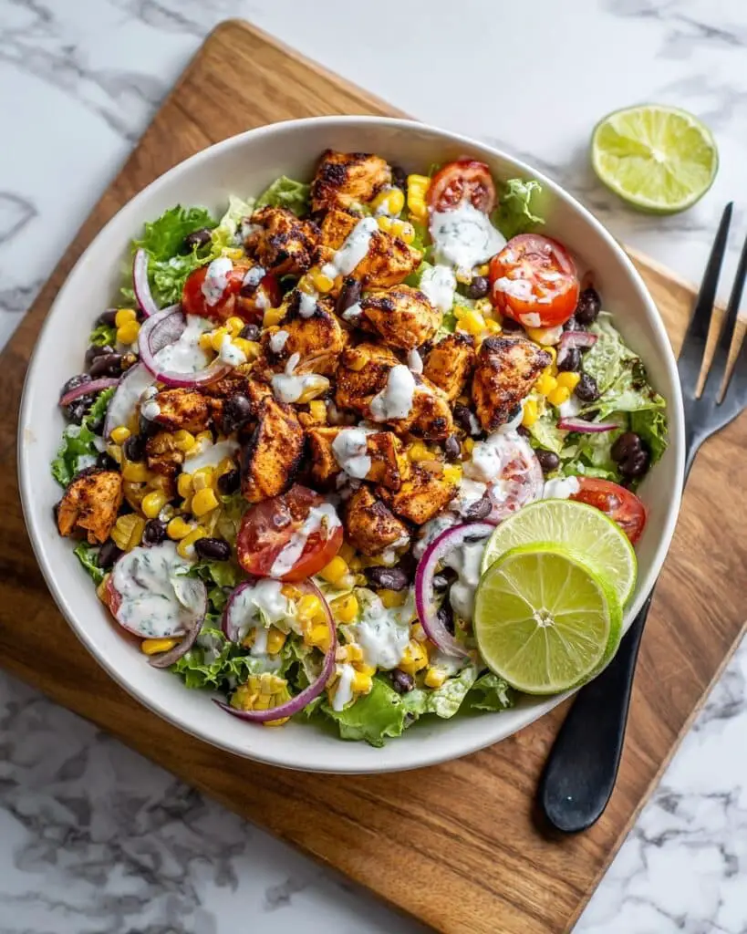 Mexican Chicken Salad with Creamy Lime Dressing Recipe
