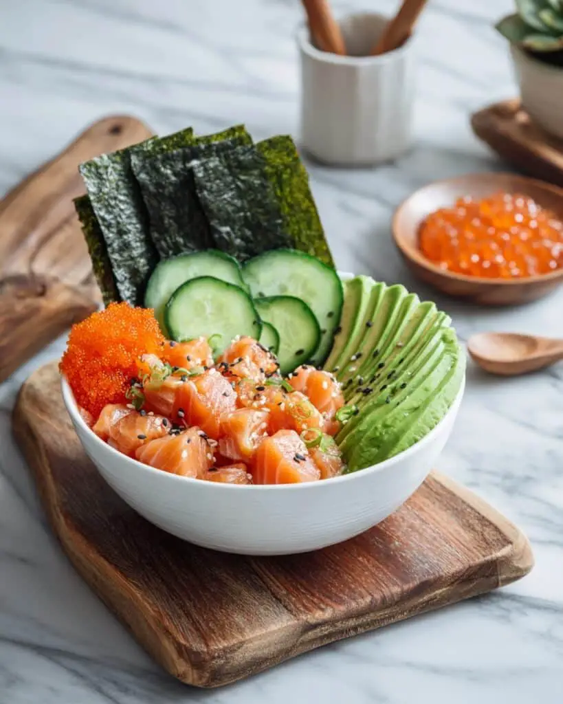 Hawaiian Salmon Poke Bowl Recipe