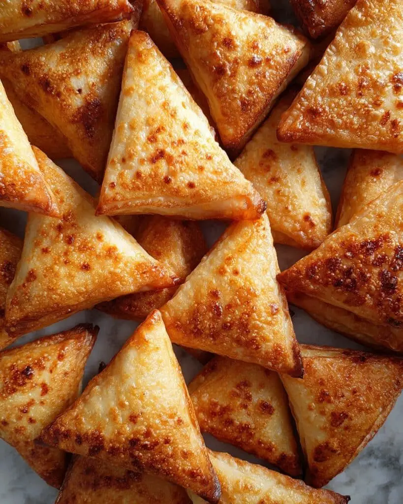 Roasted Red Pepper and Feta Phyllo Triangles Recipe