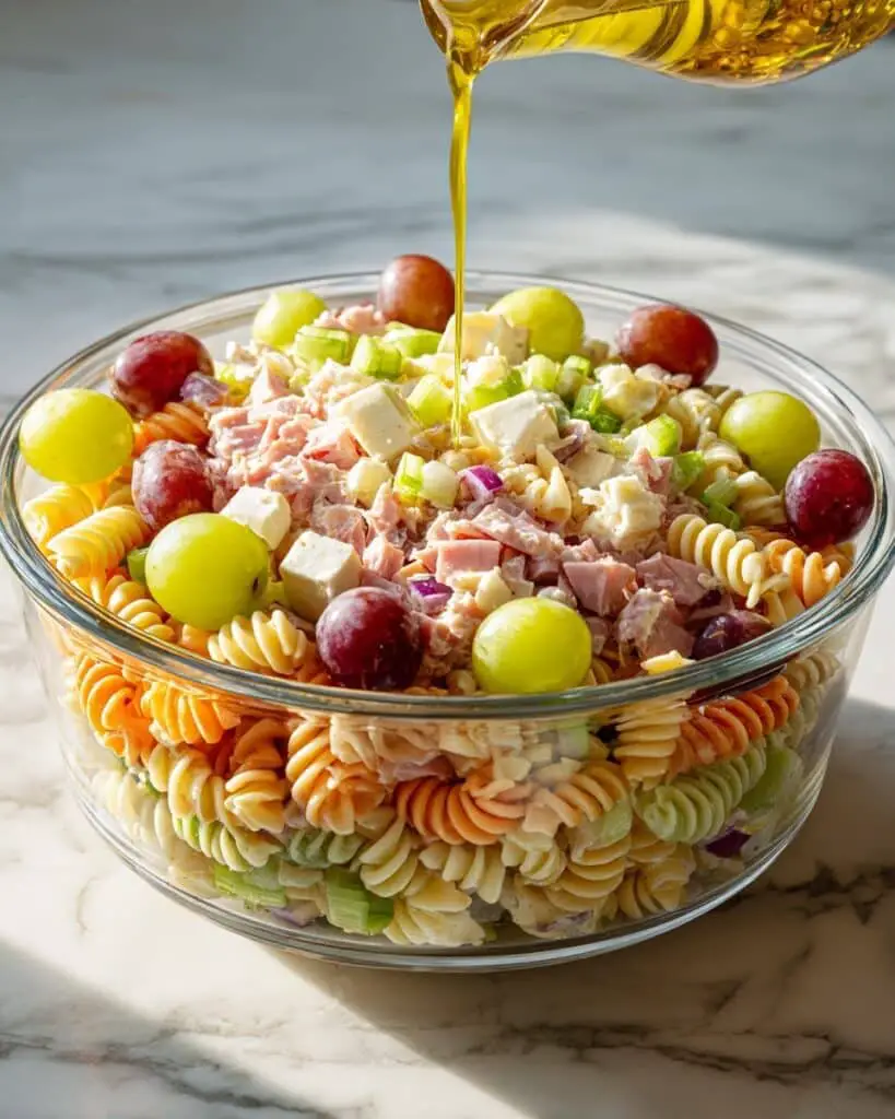 Cold Turkey Pasta Salad with Honey-Citrus Dressing Recipe
