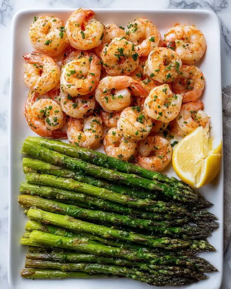 Lemon Butter Shrimp and Asparagus Skillet Recipe