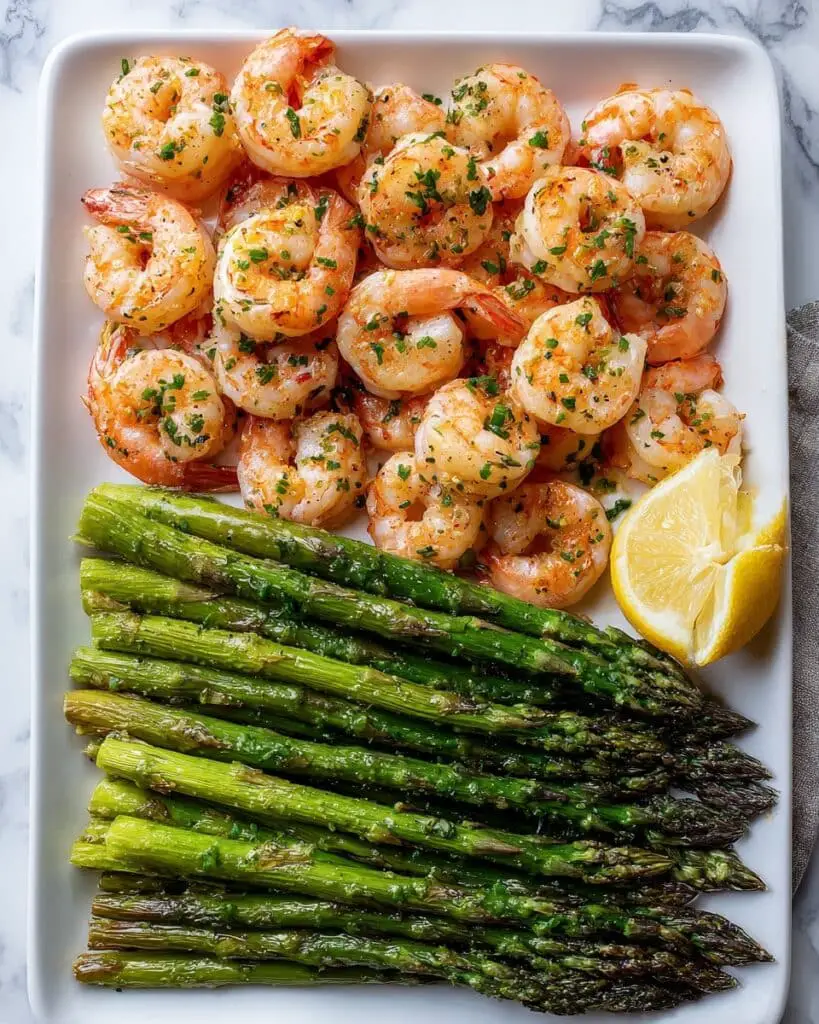 Lemon Butter Shrimp and Asparagus Skillet Recipe