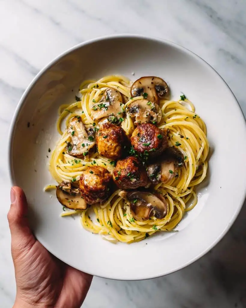 Chicken Meatballs with Marsala Sauce Recipe