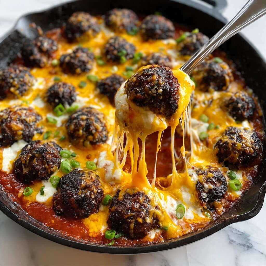 Hearty Cowboy Dinner with Ground Beef, Potatoes, Beans, and Cheese Recipe