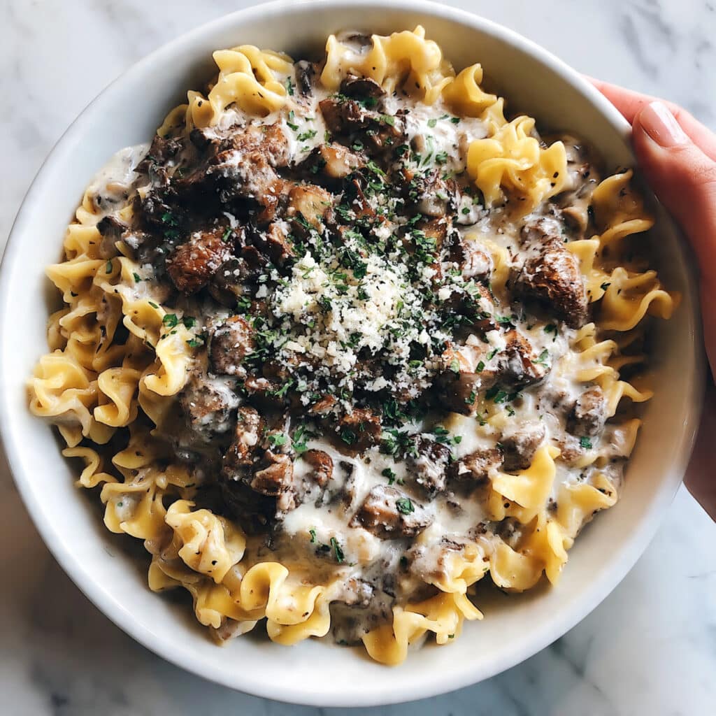One-Pot Creamy Beef Stroganoff Recipe