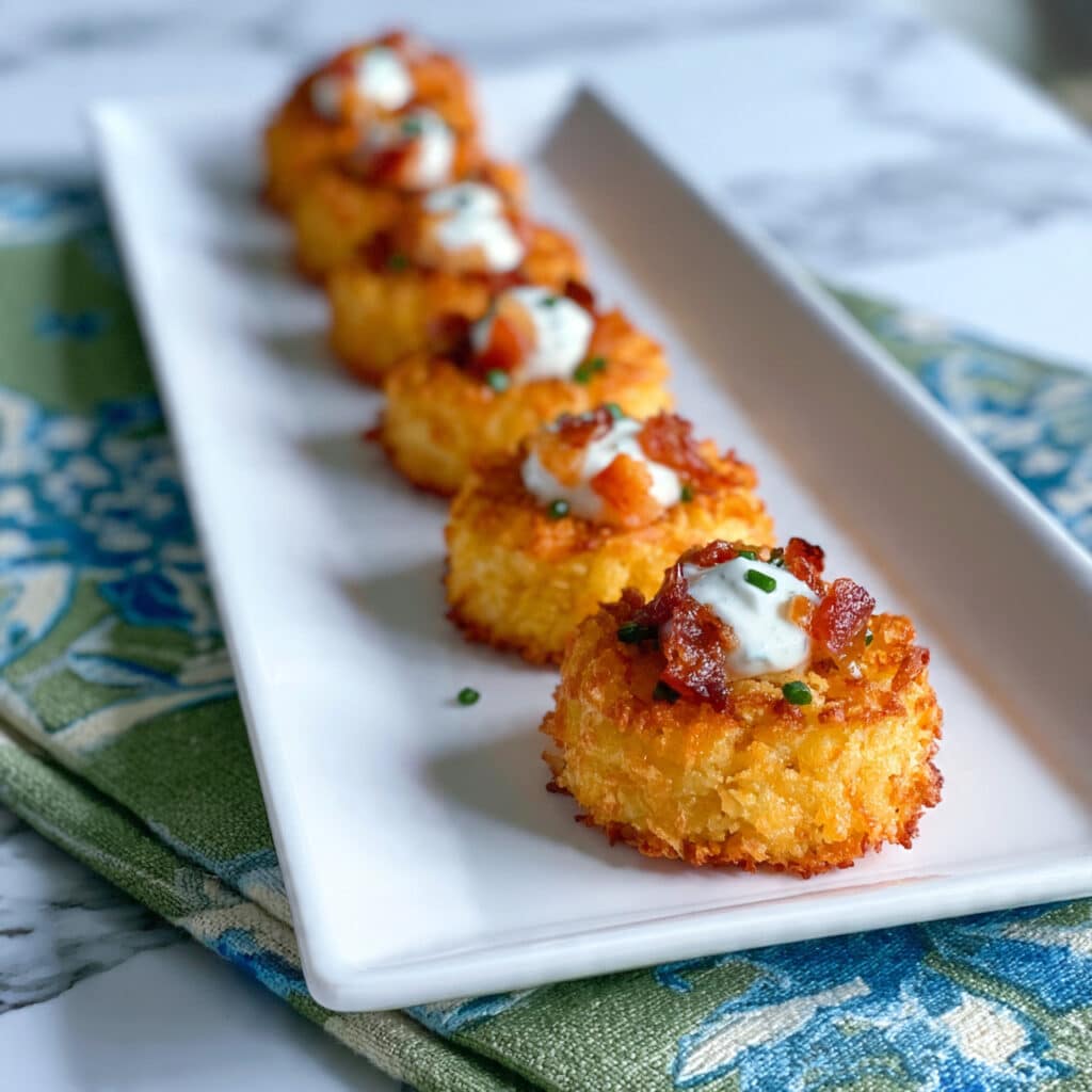 Loaded Tater Tot Appetizer Cups Recipe