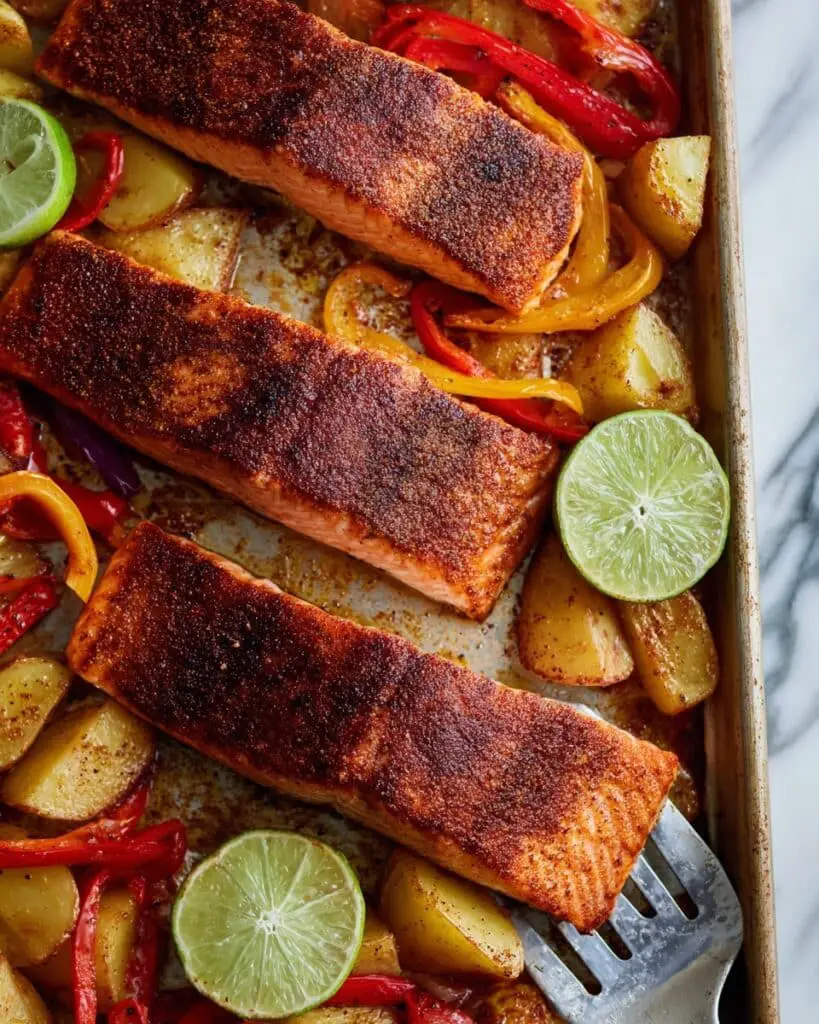Sheet Pan Chili Lime Salmon Recipe