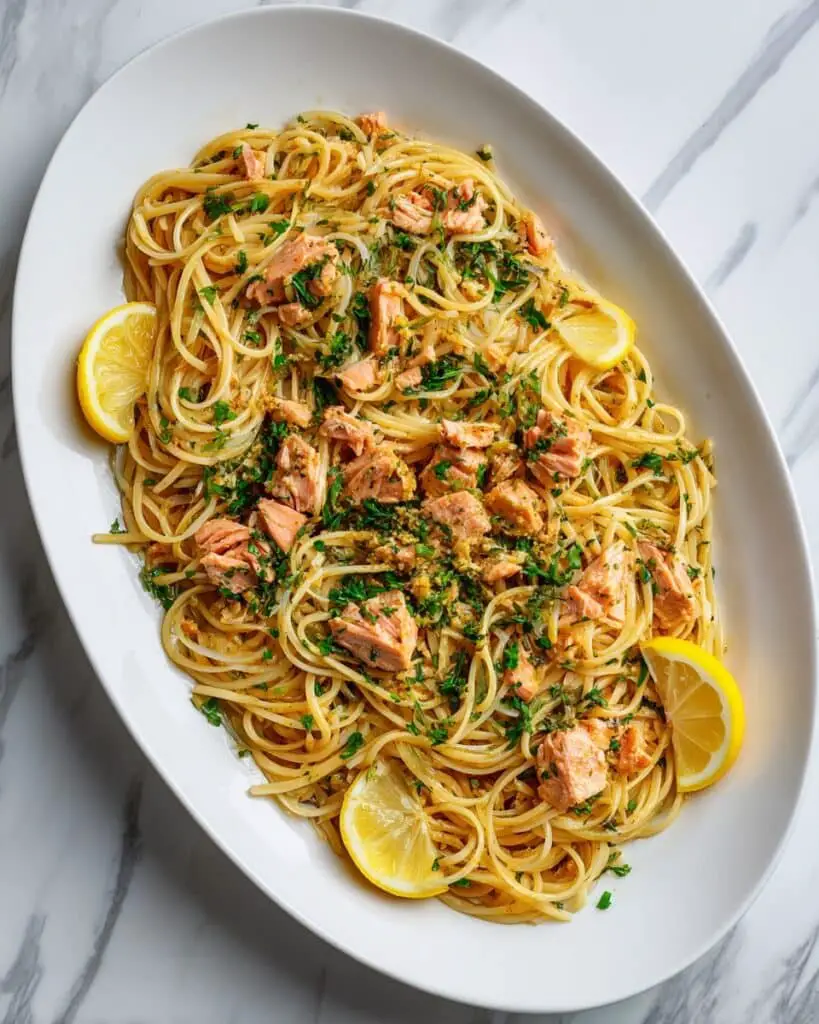 30 Minute Creamy Salmon Pasta Recipe