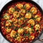 One Pan Enchilada Zucchini Turkey Meatballs and Rice Recipe