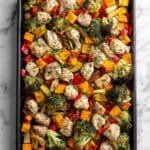 Sheet Pan Chicken with Rainbow Vegetables Recipe