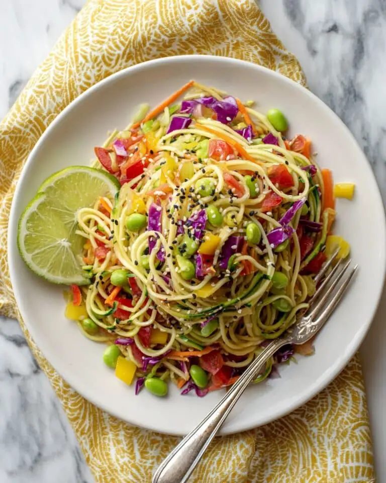 Egg Zucchini Noodle Salad Recipe