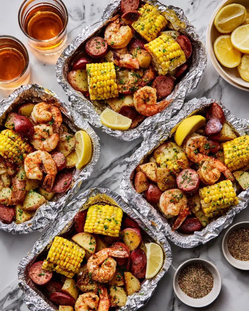 Cajun Shrimp Boil in Foil Recipe