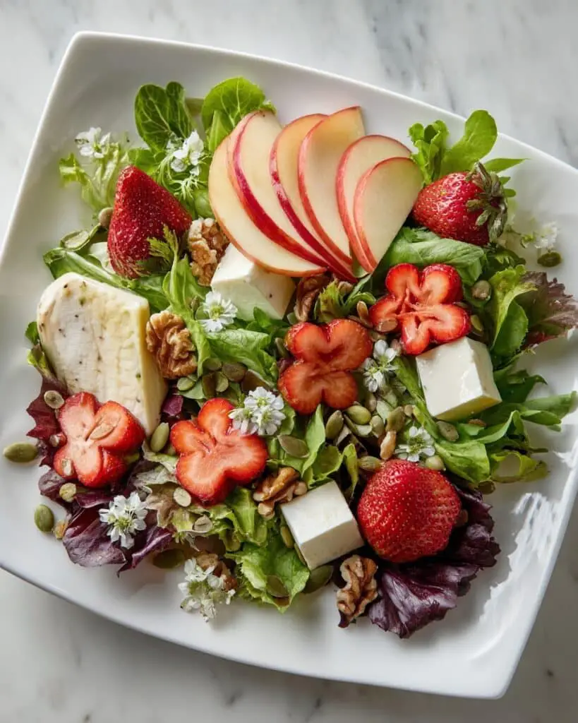 Strawberry Chicken Salad with Creamy Maple Dressing Recipe