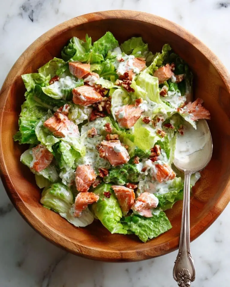 Greek Salmon Salad with Lemon Dressing Recipe
