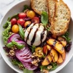 Summer Peach Burrata Salad Recipe
