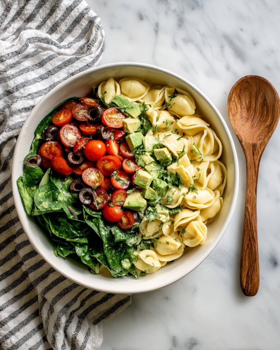 Tortellini Salad with Fresh Vegetables and Italian Dressing Recipe