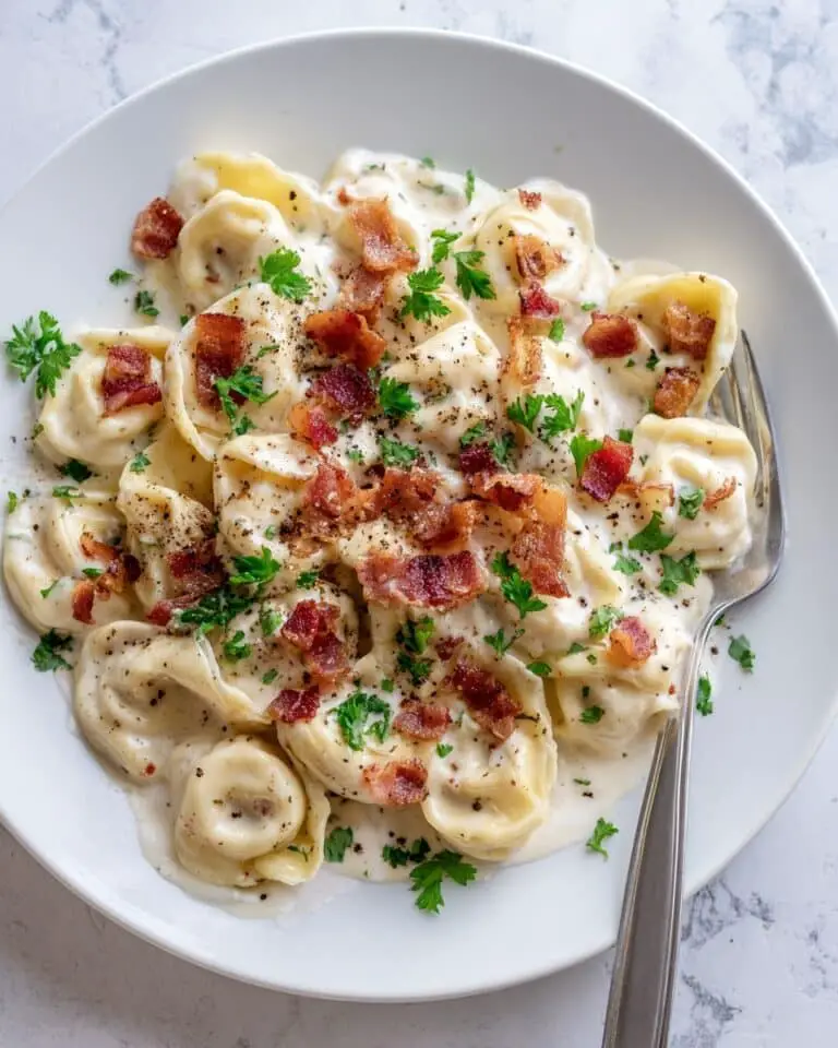 Creamy Tortellini Carbonara Recipe