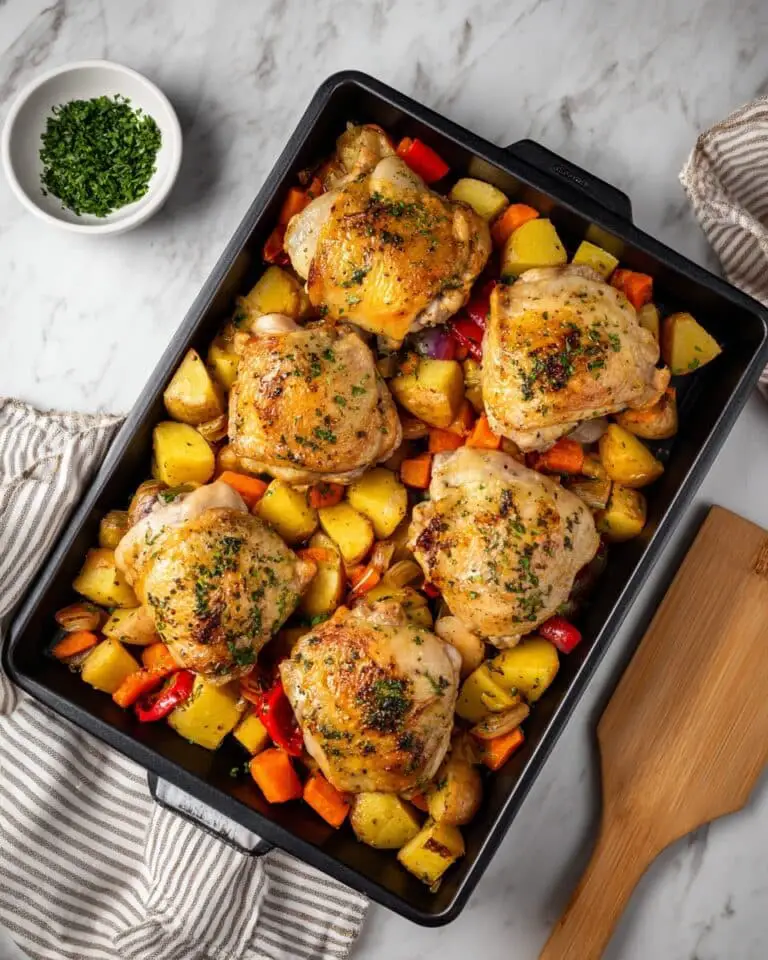 One-Pan Lemon Herb Chicken and Vegetables Recipe