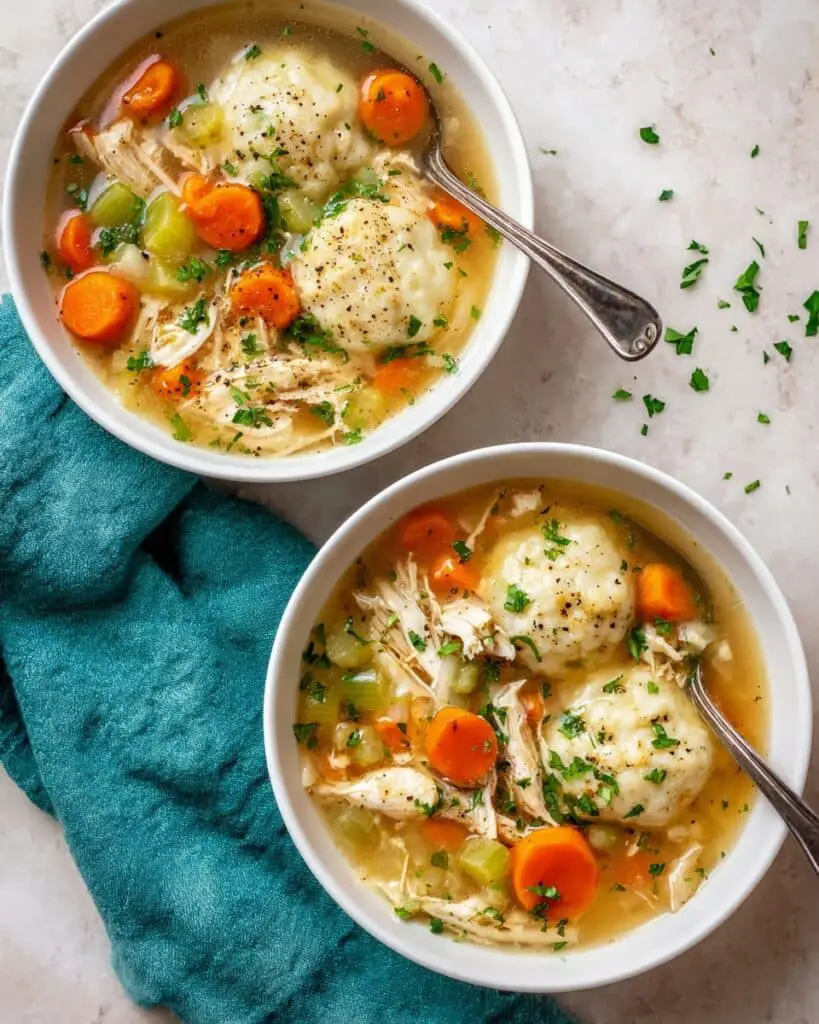 Southern Homemade Chicken and Dumplings Recipe