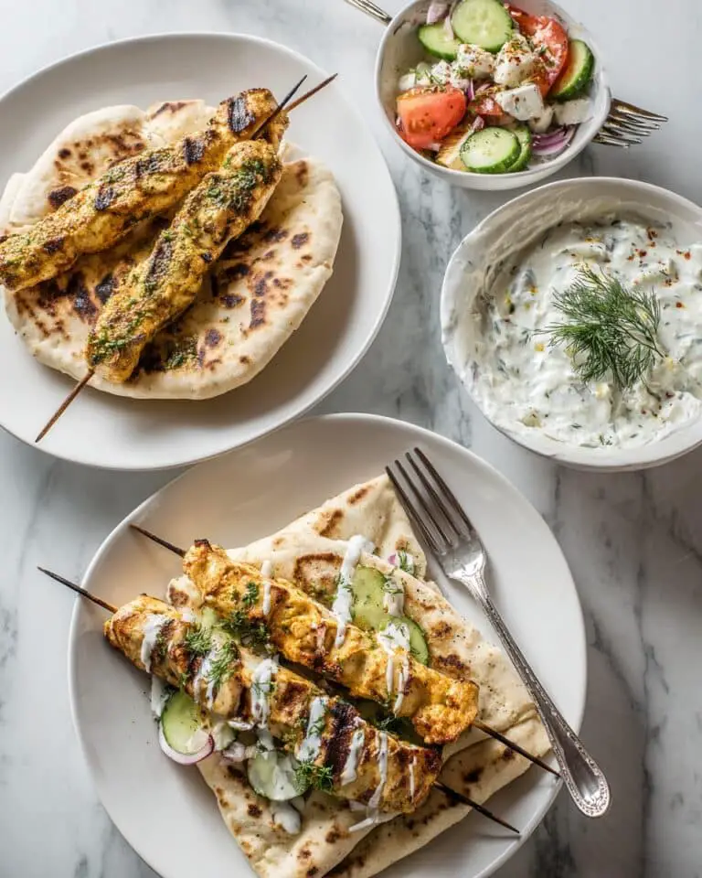 Grilled Greek Lemon Chicken With Creamy Tzatziki Sauce Recipe
