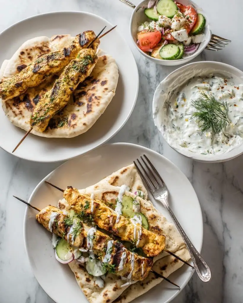 Grilled Greek Lemon Chicken With Creamy Tzatziki Sauce Recipe