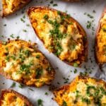 Buffalo Chicken Stuffed Sweet Potatoes Recipe