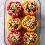 Southwestern Quinoa Stuffed Bell Peppers Recipe