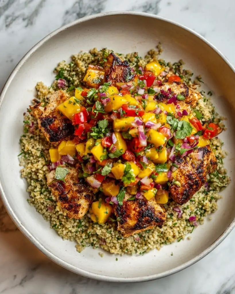 Chipotle Lime Grilled Chicken with Mango Salsa Recipe