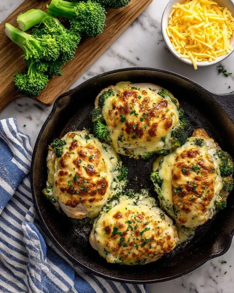 Broccoli Cheddar Stuffed Chicken Breast Recipe