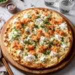 Smoked Salmon Pizza with Cream Cheese, Capers, and Fresh Herbs Recipe