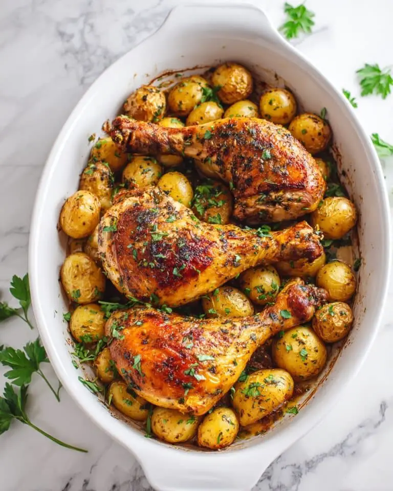 Baked Chicken Leg Quarters with Garlic-Herb Seasoning Recipe