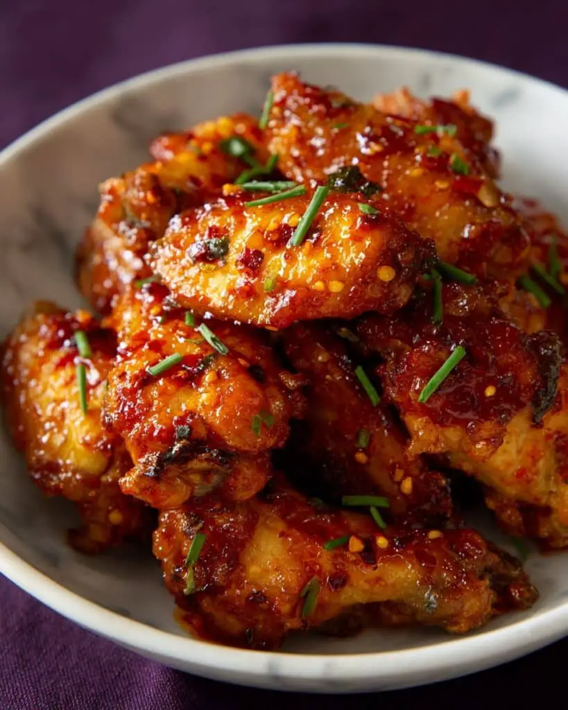 Sweet Chili Sticky Asian Chicken Wings Recipe