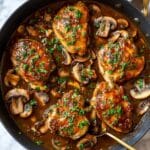 Chicken Thighs with Creamy Mushroom Sauce Recipe