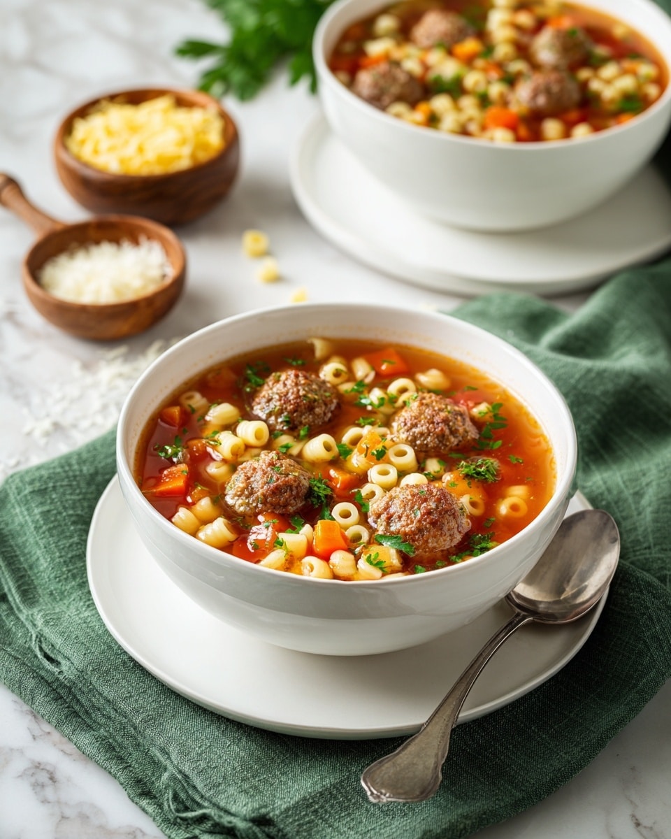 Hearty Italian Meatball Soup Recipe