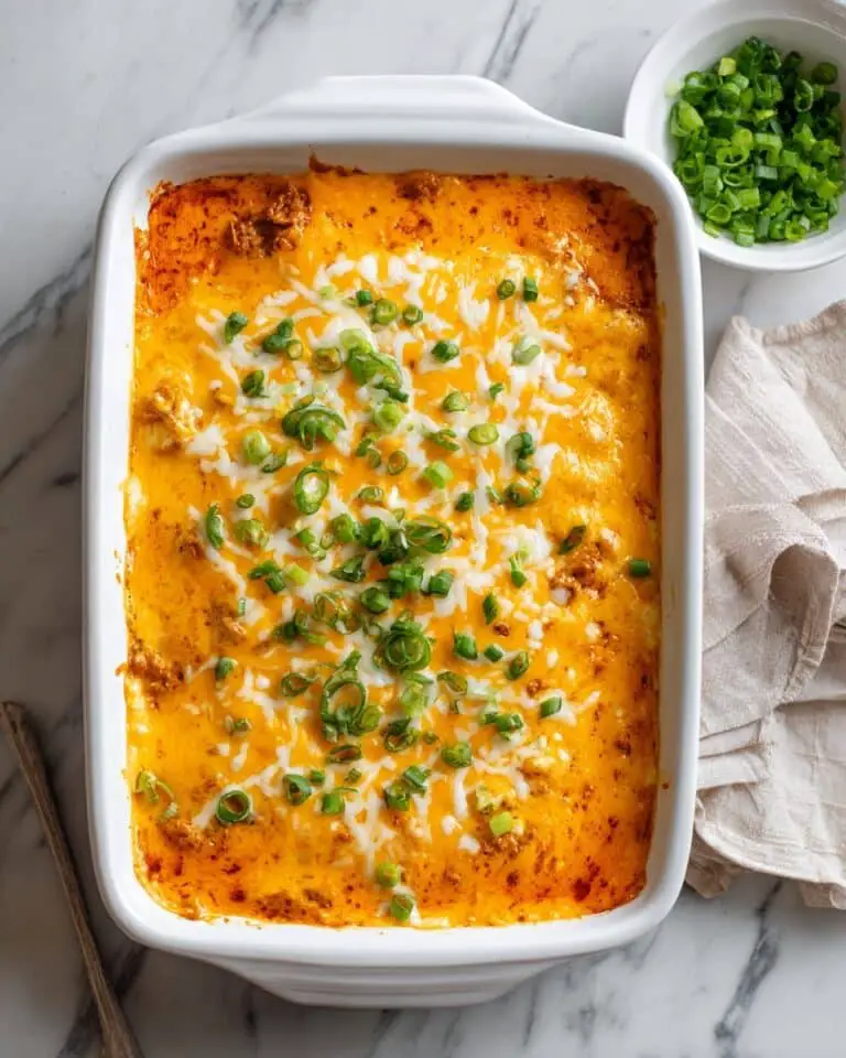 Creamy Buffalo Chicken Cauliflower Casserole Recipe